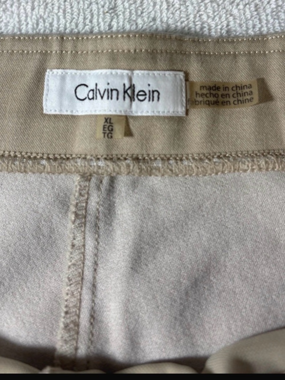 Calvin Klein Beige Khaki Jeans